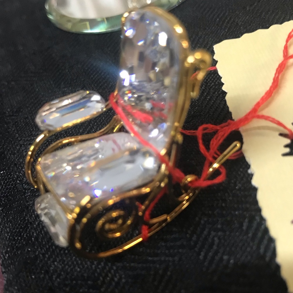 Swarovski crystal rocking chair